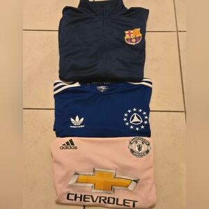 Soccer Jerseys Jacket Various Sizes Lot of 3 Bundle Deal